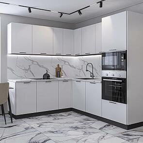 Лайт-03 Special White/Graphite 2140x2100/2200x600