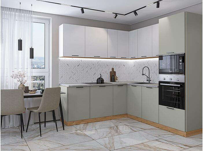 Лайт-03 Special White, Special Grey/Дуб Вотан 2140x2100/2200x600