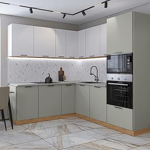 Лайт-03 Special White, Special Grey/Дуб Вотан 2140x2100/2200x600