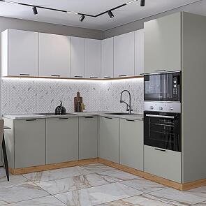 Лайт-03 Special White, Special Grey/Дуб Вотан 2140x2100/2200x600