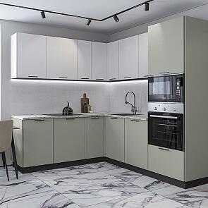 Лайт-03 Special White, Special Grey/Graphite 2140x2100/2200x600