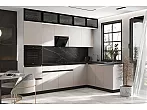 Кухонный гарнитур Техно-6 Кашемир/Белый 2580x3000/1800x600 (Кастилло темный)