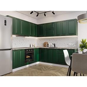 Модульный кухонный гарнитур Дублин-02 Special Green/Белый 2140x2200/2400x600