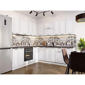 Модульный кухонный гарнитур Дублин-02 Special White/Белый 2140x2200/2400x600