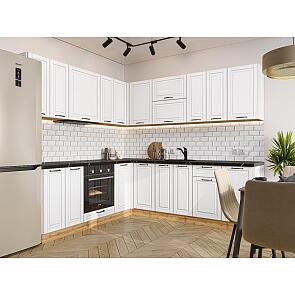 Модульный кухонный гарнитур Дублин-02 Special White/Дуб Вотан 2140x2200/2400x600