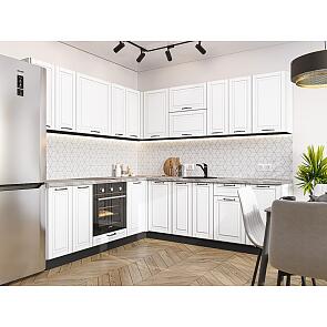Модульный кухонный гарнитур Дублин-02 Special White/Graphite 2140x2200/2400x600