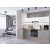 Модульный кухонный гарнитур Флэт-04 Temple Stone 2S, White In 2S/Дуб Вотан 2340x1000/2500x600