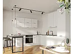 Модульный кухонный гарнитур Фрейм White Silk/Белый 2336x2500/2900x580