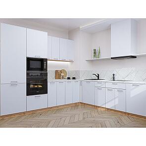 Модульный кухонный гарнитур Квадро-02 Белый/Дуб Вотан 2140x2400/2150x600