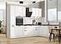 Кухня угловая Нео-03 White Silk/Белый 2140*3000/2100*600