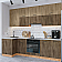 Модульный кухонный гарнитур Флэт-04 Natural Casella Oak 2S, Brown Casella Oak 2S/Дуб Вотан 2340x1000/2500x600
