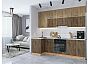 Модульный кухонный гарнитур Флэт-04 Natural Casella Oak 2S, Brown Casella Oak 2S/Дуб Вотан 2340x1000/2500x600