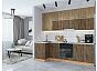 Модульный кухонный гарнитур Флэт-04 Natural Casella Oak 2S, Brown Casella Oak 2S/Дуб Вотан 2340x1000/2500x600