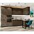 Модульный кухонный гарнитур Флэт-06 Brown Casella Oak 2S/Graphite 2340x3200/1350x600