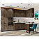Модульный кухонный гарнитур Флэт-06 Brown Casella Oak 2S/Graphite 2340x3200/1350x600