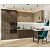 Модульный кухонный гарнитур Флэт-06 Natural Casella Oak 2S, Brown Casella Oak 2S/Белый 2340x3200/1350x600