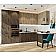Модульный кухонный гарнитур Флэт-06 Natural Casella Oak 2S, Brown Casella Oak 2S/Белый 2340x3200/1350x600