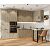Модульный кухонный гарнитур Флэт-06 Natural Casella Oak 2S/Дуб Вотан 2340x3200/1350x600