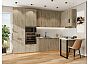 Модульный кухонный гарнитур Флэт-06 Natural Casella Oak 2S/Дуб Вотан 2340x3200/1350x600