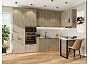 Модульный кухонный гарнитур Флэт-06 Natural Casella Oak 2S/Дуб Вотан 2340x3200/1350x600