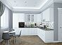 Модульный кухонный гарнитур Ницца-04 Белый/Белый 2340x3200/2700x600