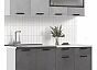 Кухонный гарнитур Рио Бетон светлый, Бетон темный/Белый 2140x1600x600 (Антарес)