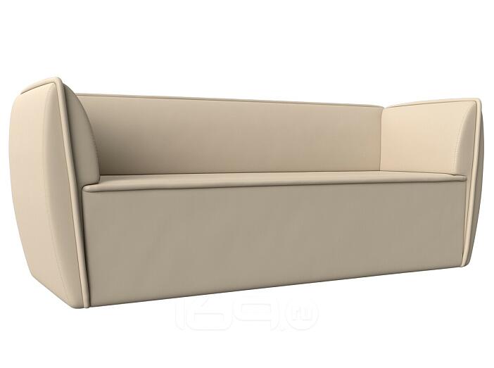 Диван кухонный прямой бергамо 3-х местный бежевый без механизма