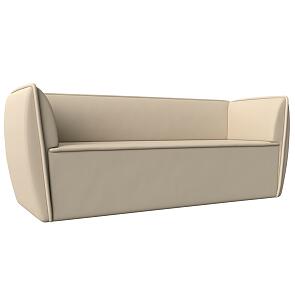 Диван кухонный прямой бергамо 3-х местный бежевый без механизма