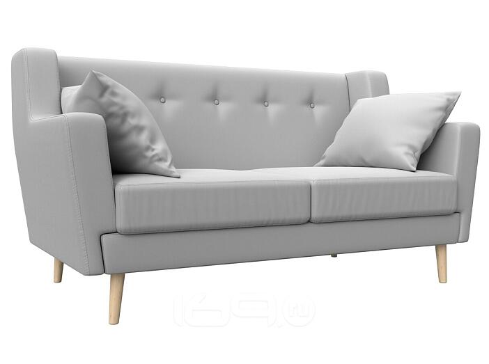 Диван кухонный прямой брайтон 2 белый без механизма