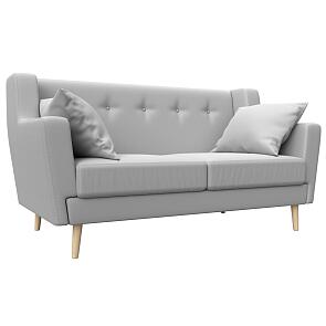 Диван кухонный прямой брайтон 2 белый без механизма