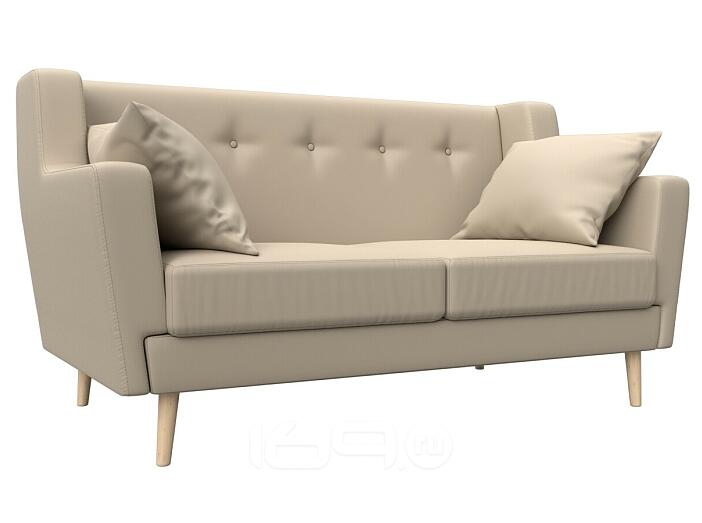 Диван кухонный прямой брайтон 2 бежевый без механизма