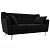 Диван кухонный прямой брайтон микровельвет 2 черный без механизма