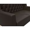 Диван кухонный прямой брайтон 2 люкс коричневый без механизма