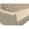 Диван кухонный прямой брайтон 3 люкс бежевый без механизма