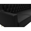 Диван кухонный прямой брайтон 3 люкс черный без механизма