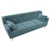 Диван кухонный прямой брайтон 3 seven 113 бирюзовый без механизма