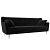 Диван кухонный прямой брайтон 3 seven 35 черный без механизма