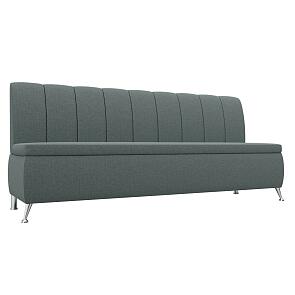 Диван кухонный прямой кантри амур 07 серый без механизма