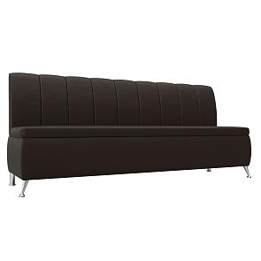 Диван кухонный прямой кантри коричневый без механизма