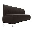 Диван кухонный прямой кантри коричневый без механизма