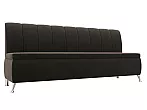 Диван кухонный прямой кантри велюр seven 727 коричневый без механизма