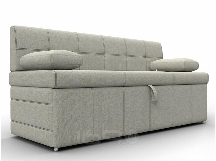 Диван кухонный прямой лео амур 02 бежевый дельфин