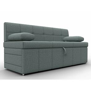 Диван кухонный прямой лео амур 07 серый дельфин