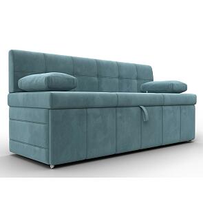 Диван кухонный прямой лео seven 113 бирюзовый дельфин