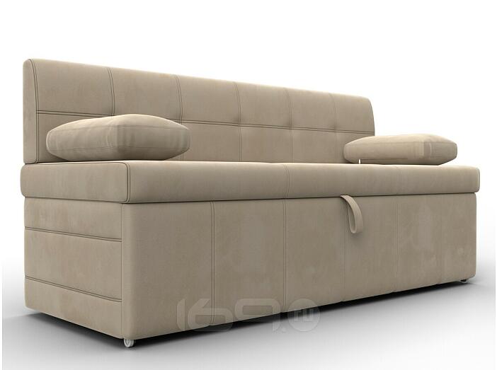 Диван кухонный прямой лео seven 729 бежевый дельфин