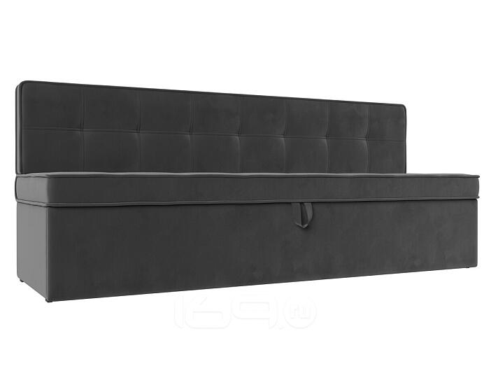 Диван кухонный прямой техас seven 17 серый дельфин