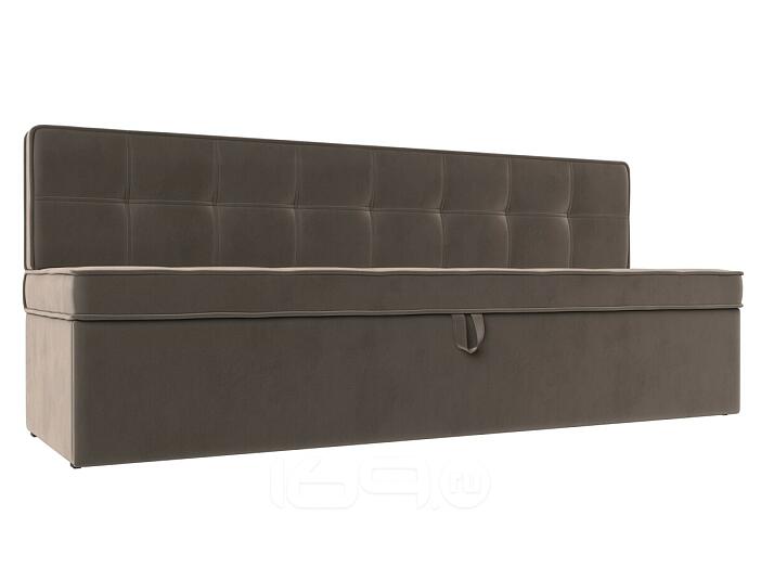 Диван кухонный прямой техас seven 727 коричневый дельфин