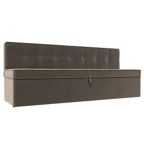 Диван кухонный прямой техас seven 727 коричневый дельфин