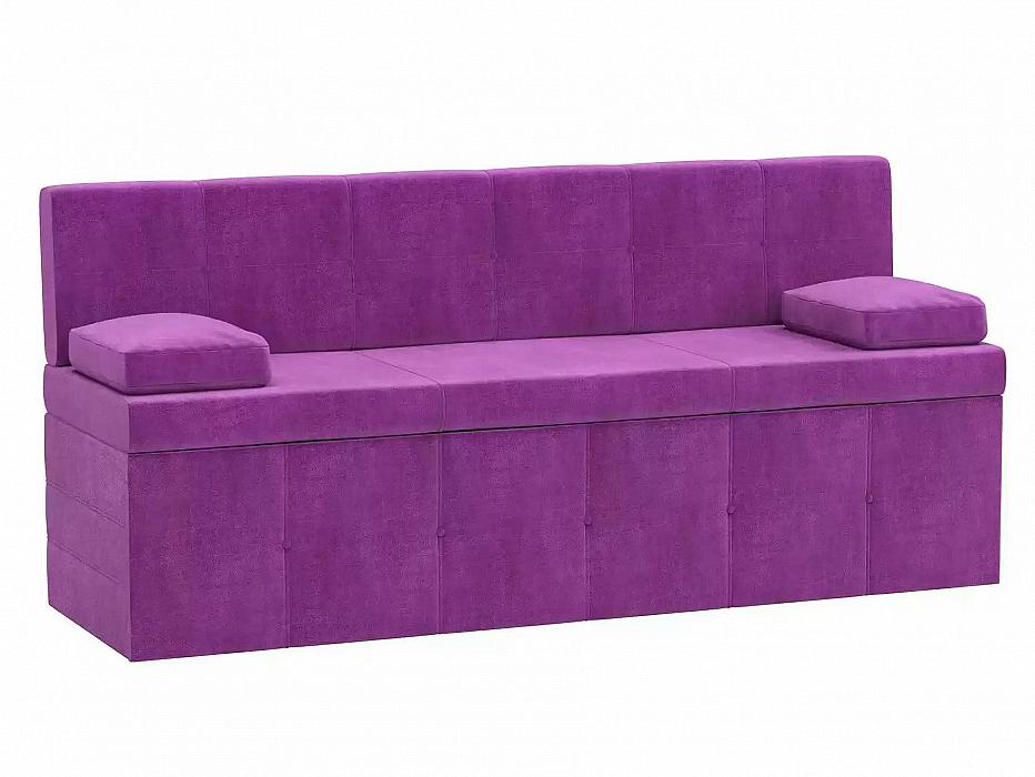 Диван кухонный прямой Лео Микровельвет Фиолетовый кровать интерьерная сицилия микровельвет фиолетовый