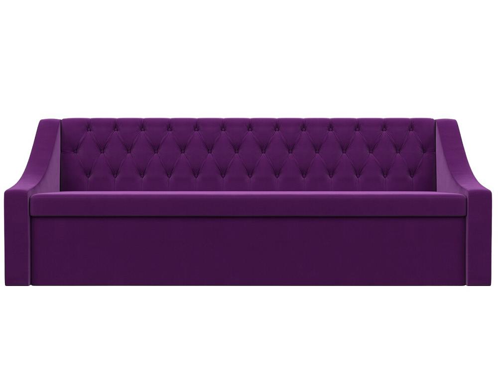 Диван кухонный прямой Мерлин Микровельвет Фиолетовый диван кухонный угловой мерлин левый микровельвет коричневый